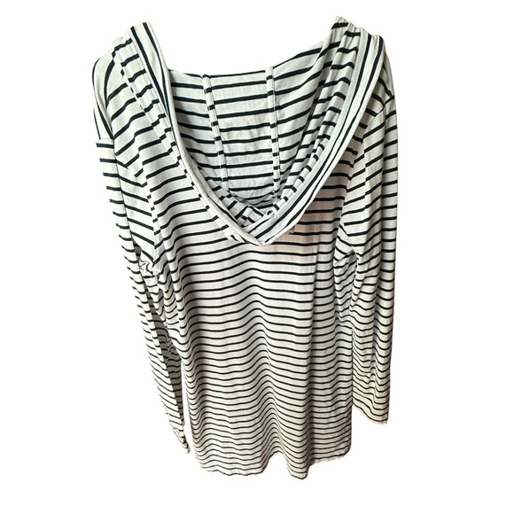 Coolibar Women's UPF 50+ Catalina Beach Cover-Up Dress Large Blue White - Picture 6 of 10